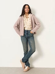 FatFace Chesham Dark Teal Blue Petite Girlfriend Jeans - Image 1 of 6
