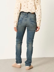 FatFace Chesham Dark Teal Blue Petite Girlfriend Jeans - Image 2 of 6