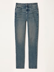 FatFace Chesham Dark Teal Blue Petite Girlfriend Jeans - Image 6 of 6