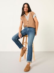 FatFace Chesham Indigo Blue Petite Girlfriend Jeans - Image 4 of 8
