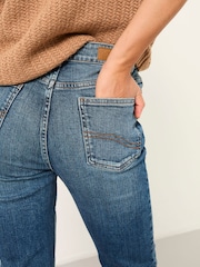 FatFace Chesham Indigo Blue Petite Girlfriend Jeans - Image 5 of 8