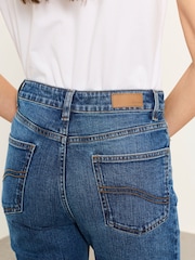 FatFace Chesham Indigo Blue Petite Girlfriend Jeans - Image 6 of 8