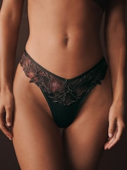 Black N.Premium Swiss Designed Embroidered Knickers - Image 1 of 7