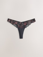 Black N.Premium Swiss Designed Embroidered Knickers - Image 5 of 7