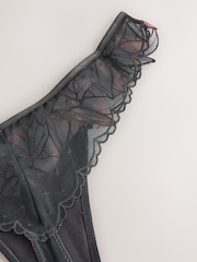 Black N.Premium Swiss Designed Embroidered Knickers - Image 7 of 7