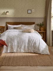 Voyage Natural Braeflower Cotton Muslin Duvet Set - Image 1 of 5