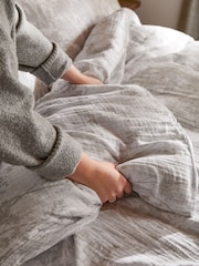 Voyage Natural Braeflower Cotton Muslin Duvet Set - Image 4 of 5