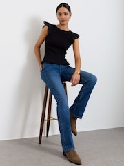 FatFace Katrine Denim Dark Blue Bootcut Jean - Image 5 of 6