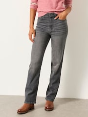 FatFace Carmel Grey Comfort Straight Jeans - Image 1 of 7
