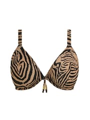 Freya Animal Tortoli Bay Underwire Plunge Bikini Top - Image 6 of 6