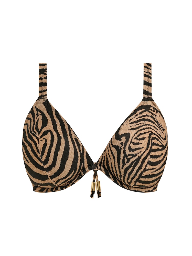 Freya Animal Tortoli Bay Underwire Plunge Bikini Top - Image 6 of 6