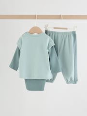 Blue Sweat Tank, Bodysuit and Joggers Baby 3 Piece Set (0mths-2yrs) - Image 10 of 22
