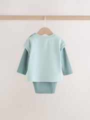 Blue Sweat Tank, Bodysuit and Joggers Baby 3 Piece Set (0mths-2yrs) - Image 11 of 22