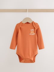 pomarańczowe halloween - Baby Bodysuit and Hat 2 Piece - Obraz 2 z 7