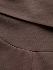 Chocolate Brown Maternity Flare Leggings - Image 10 of 10