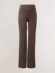 Chocolate Brown Maternity Flare Leggings - Image 7 of 10