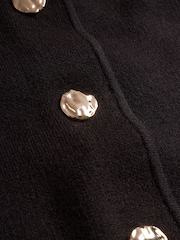 שחור - Maternity Button Through Knitted Vest - תמונה 3 מתוך 4
