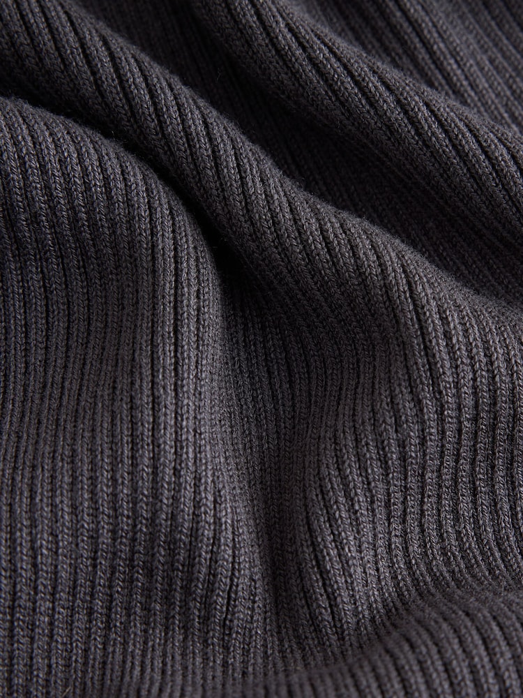 Charcoal Grey Maternity Long Sleeve Knitted Dress - Image 4 of 4