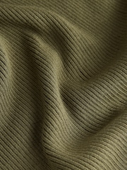 Khaki Green Maternity Long Sleeve Knitted Dress - Image 4 of 4