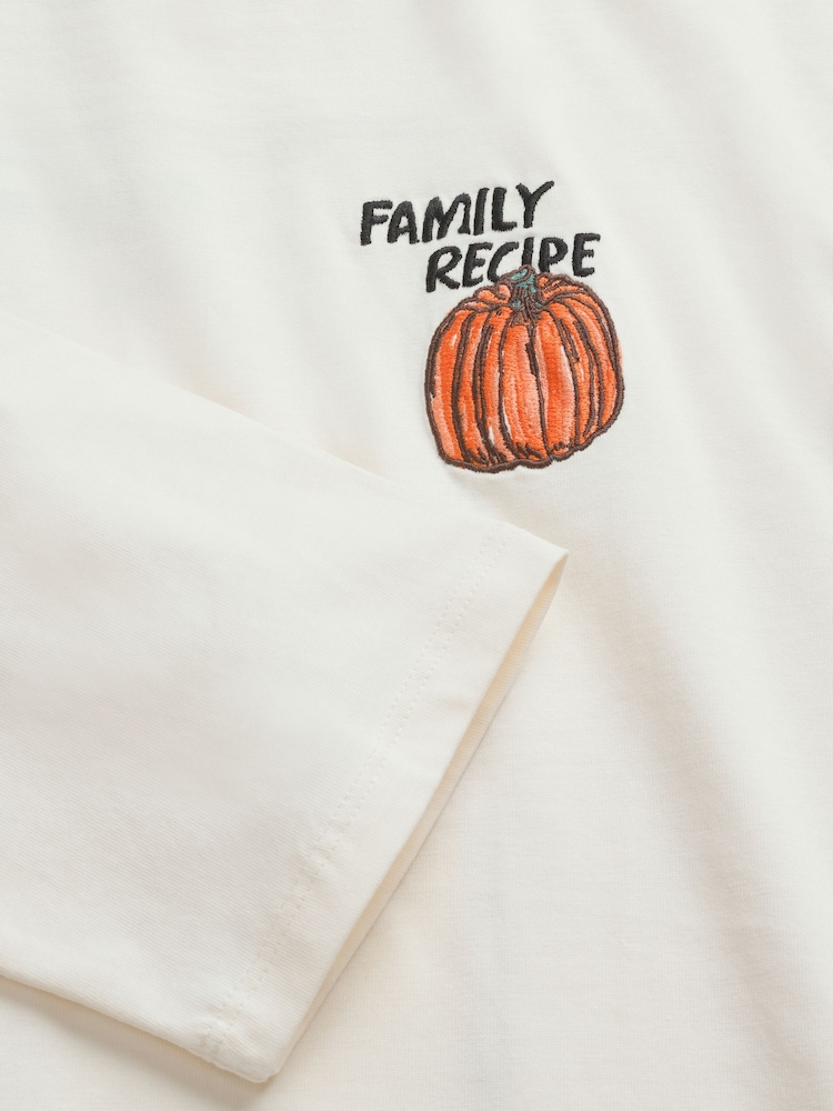 بيج فاتح - Maternity Family Recipe Graphic Long Sleeve T-Shirt - Image 10 of 10 بيج فاتح - Maternity Family Recipe Graphic Long Sleeve T-Shirt - Image 10 of 10