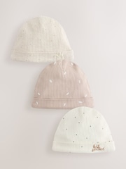 Neutral Milk Club Baby Beanies 3 Pack (0-12mths) - Image 1 of 6