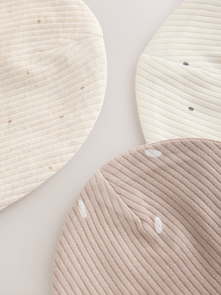 Neutral Milk Club Baby Beanies 3 Pack (0-12mths) - Image 6 of 6 Neutral Milk Club Baby Beanies 3 Pack (0-12mths) - Image 6 of 6