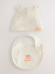 Neutral First Halloween 2 Piece Baby Beanie And Bib Set (0-12mths) - Image 1 of 6