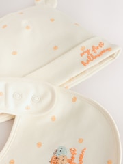 Neutral First Halloween 2 Piece Baby Beanie And Bib Set (0-12mths) - Image 4 of 6
