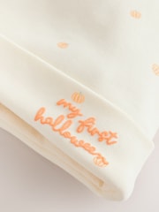Neutral First Halloween 2 Piece Baby Beanie And Bib Set (0-12mths) - Image 6 of 6