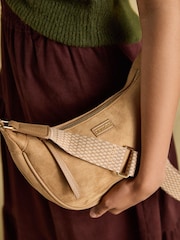 Joules Suedette Neutral Moon Cross Body bag - Image 3 of 10