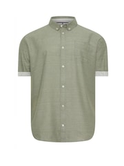 BadRhino Big & Tall Green Short Sleeve Slub Shirt - Image 2 of 3