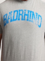 BadRhino Big & Tall Grey Long Distressed Graphic T-Shirt - Image 4 of 4