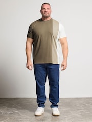 BadRhino Big & Tall Brown Falcon Cut & Sew T-Shirt - Image 2 of 6