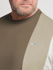 BadRhino Big & Tall Brown Falcon Cut & Sew T-Shirt - Image 4 of 6