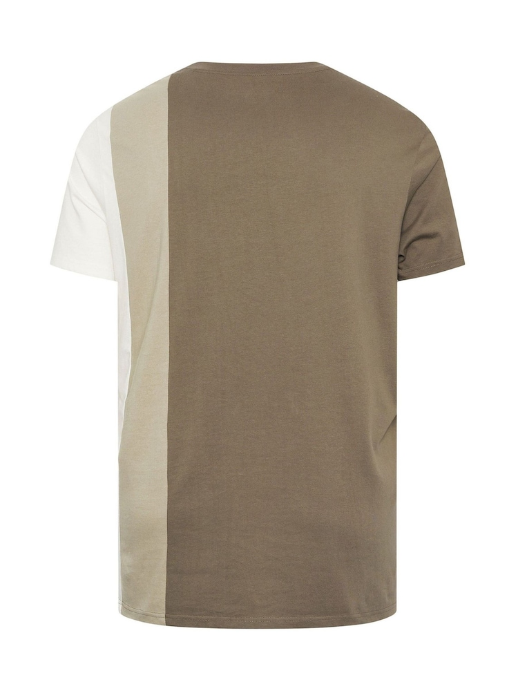 BadRhino Big & Tall Brown Falcon Cut & Sew T-Shirt - Image 6 of 6