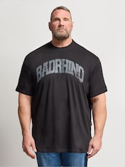 Черный - Длинные - Футболка с принтом BadRhino Big & Tall - Изображение 1 4