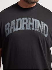 Черный - Длинные - Футболка с принтом BadRhino Big & Tall - Изображение 4 4
