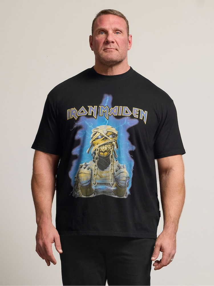 Negru - Normală - BadRhino Big & Tall Ironmaiden T-Shirt - Imaginea 1 din 6