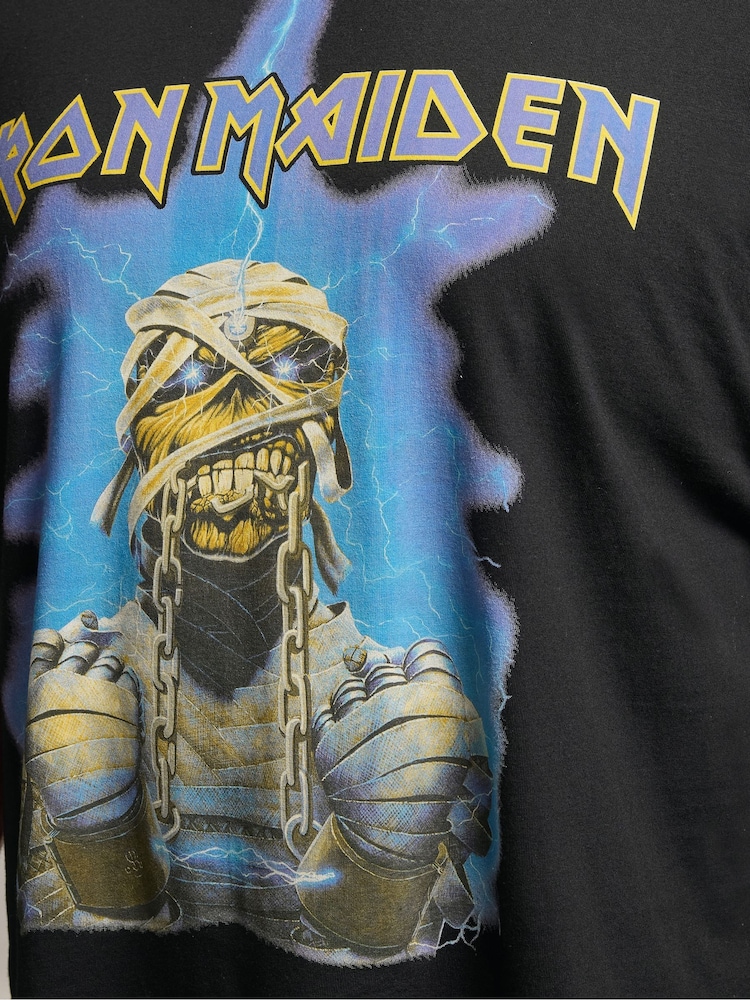 Negru - Normală - BadRhino Big & Tall Ironmaiden T-Shirt - Imaginea 6 din 6