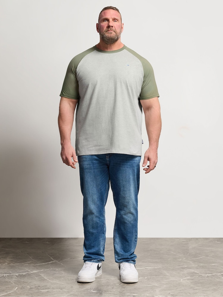 BadRhino Big & Tall Green Raglan T-Shirt - Image 2 of 5