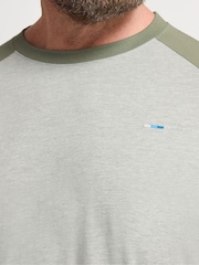 BadRhino Big & Tall Green Raglan T-Shirt - Image 4 of 5