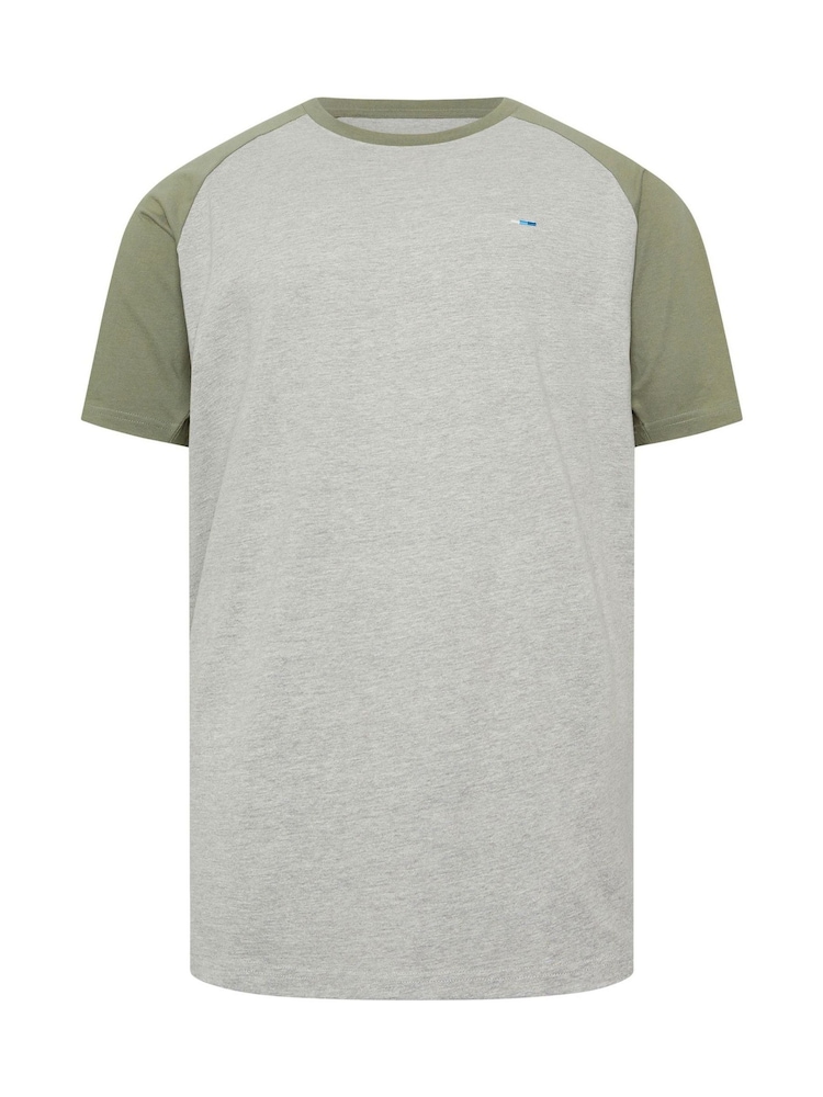 BadRhino Big & Tall Green Raglan T-Shirt - Image 5 of 5