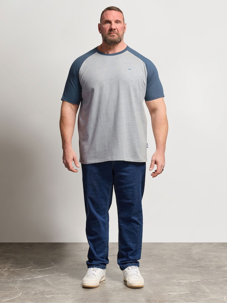 BadRhino Big & Tall Blue Raglan T-Shirt - Image 2 of 4
