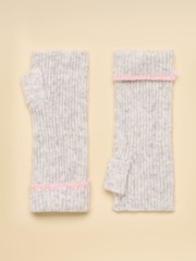 Joules Fingerless Grey Gloves - Image 2 of 3