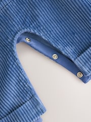 Navy Blue Bear Cord Dungarees and Bodysuit Baby Set (0mths-3yrs) - Image 7 of 10
