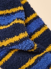 Joules Men's Fluffy Blue Stripe Socks - Image 2 of 3