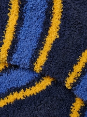 Joules Men's Fluffy Blue Stripe Socks - Image 3 of 3