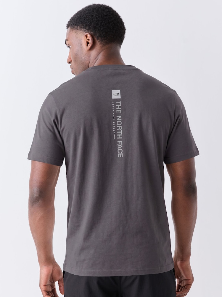 The North Face Grey Vertical Back Graphic T-Shirt - Image 1 of 5