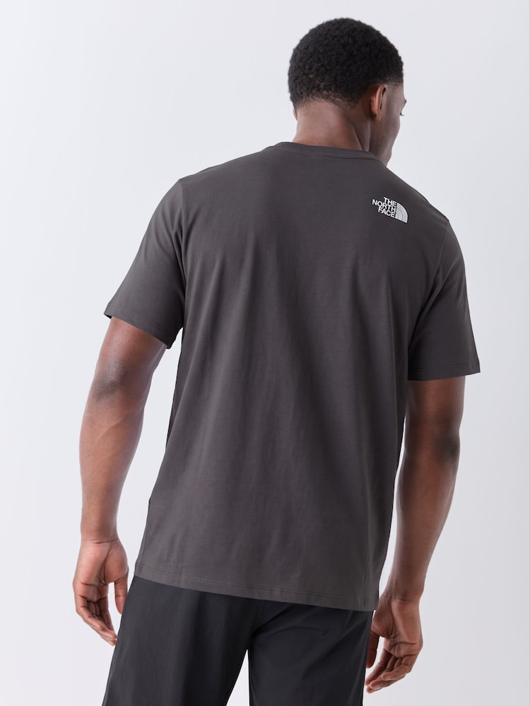 The North Face Grey Regular Fit 24/7 T-Shirt - Image 2 of 5 The North Face Grey Regular Fit 24/7 T-Shirt - Image 2 of 5