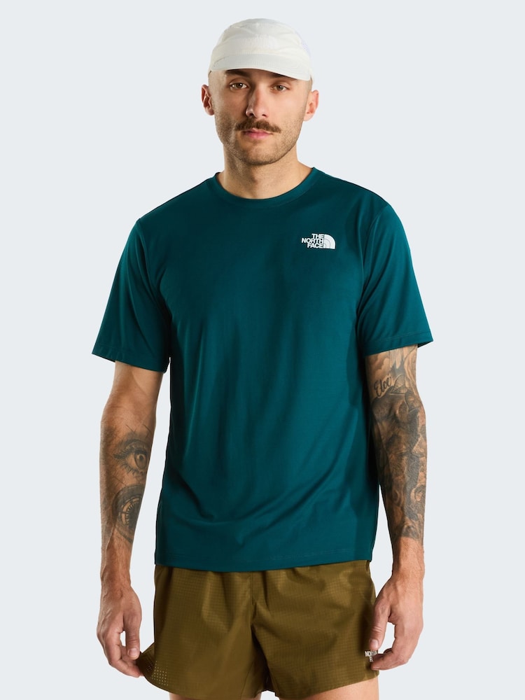 The North Face Green Regular Fit 24/7 T-Shirt - Image 1 of 4 The North Face Green Regular Fit 24/7 T-Shirt - Image 1 of 4